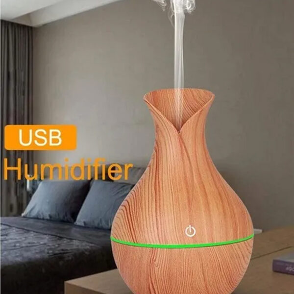 Aroma Difusor de Aceite humidificador de aire de madera de luz LED para el  hogar – Stop and Shop