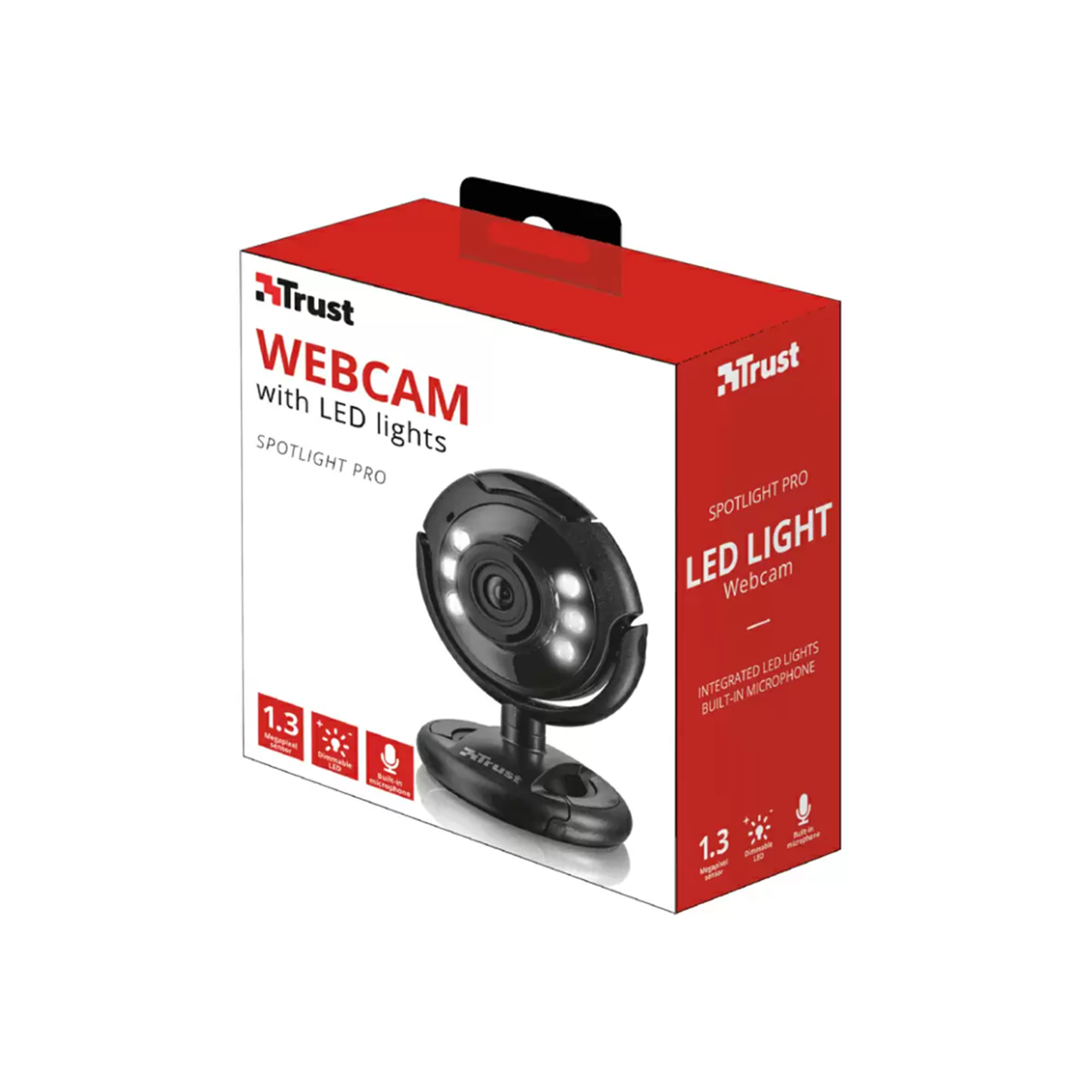 Camara Web TRUST Spotlithg Pro LED