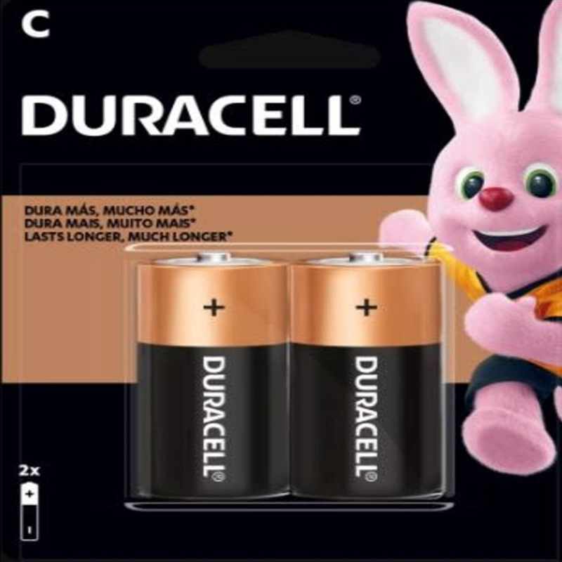 Pack 2 Pilas C Duracell Alcalina.
