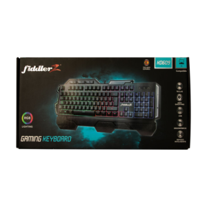 Teclado Gamer Fiddler Z, Membrana, Español, RGB, Full Size, Color Negro