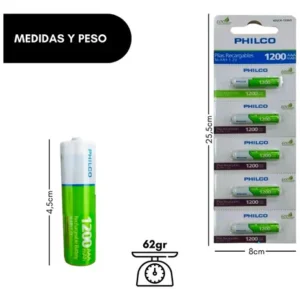 Pila Recargable AAA 1200 Mah C/U - Imagen 3
