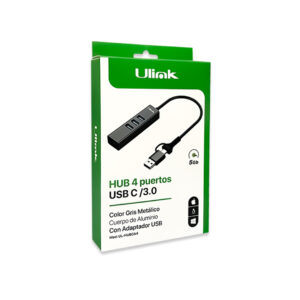 Hub USB 4 Puertos USB C y USB A 3.0 Ulink - Imagen 3