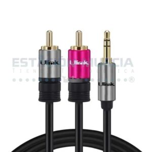 Cable de audio 3,5mm a 2 RCA de 1.8 mts - Imagen 3