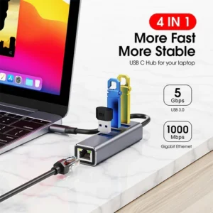Hub USB 4 Puertos USB C y USB A 3.0 Ulink - Imagen 5