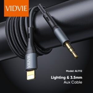 Cable auxiliar para iPhone Vidvie 35mm Lightning