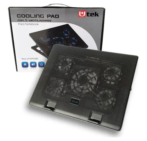 Base Con Cinco Ventiladores Marca Utek